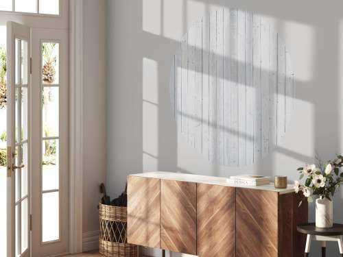 Lavaggio bianco legno verticale