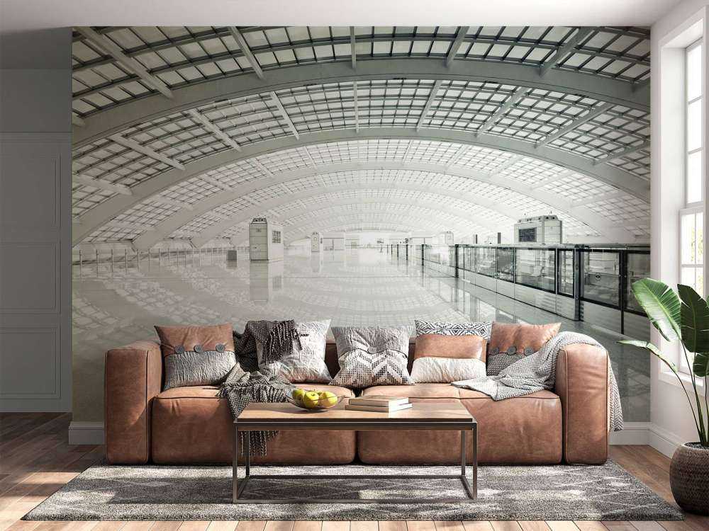 Sala moderna con arrotondamento