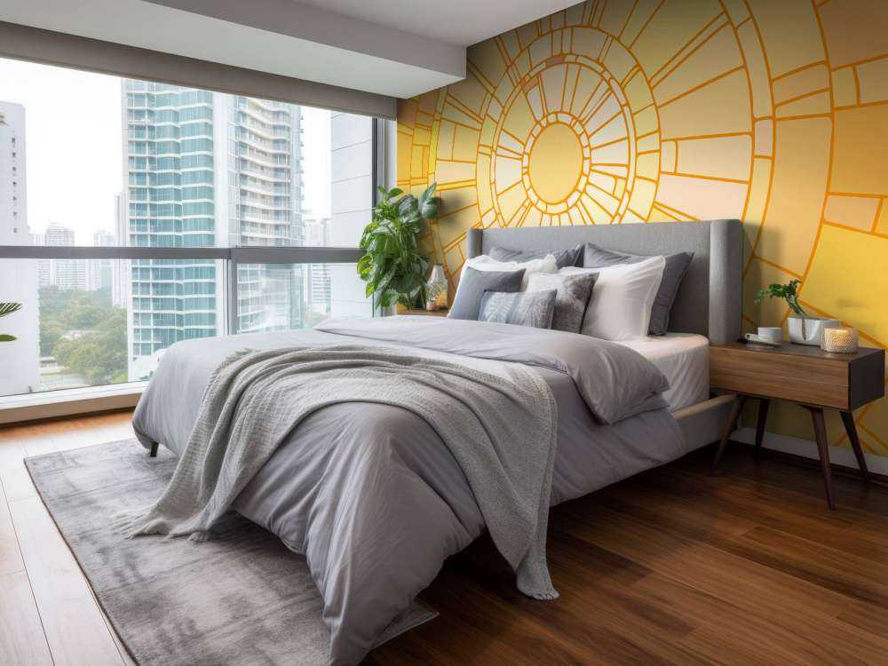 Mosaico di raggi di sole