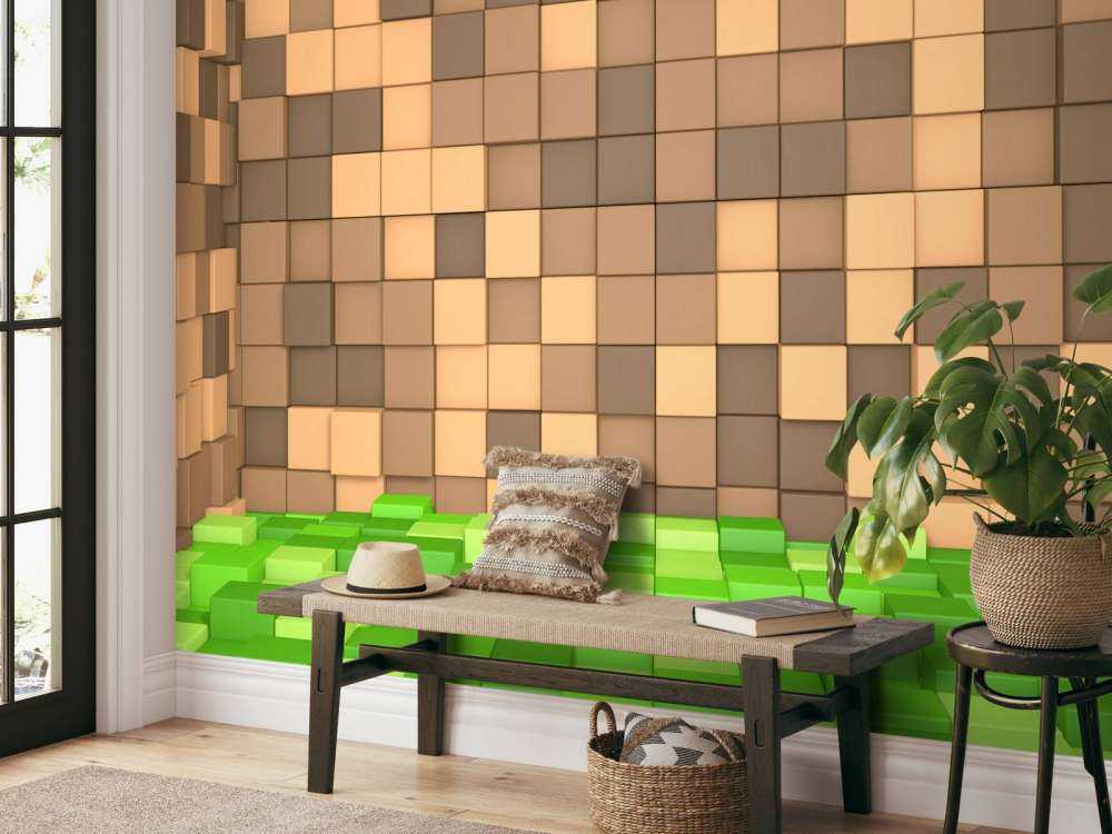 Paesaggio 3D Minecraft