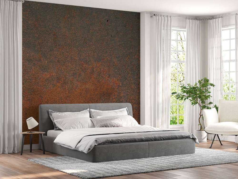 Primo piano di una vecchia lastra di metallo.