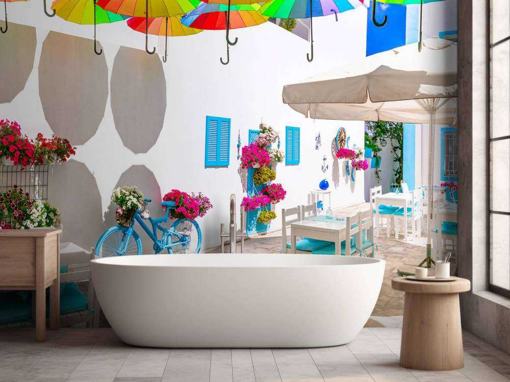 Bicicletta d'epoca in un ristorante