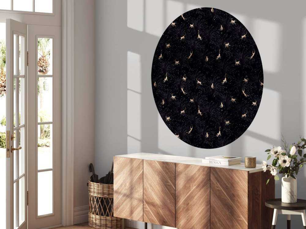 Scimmie tropicali - nero