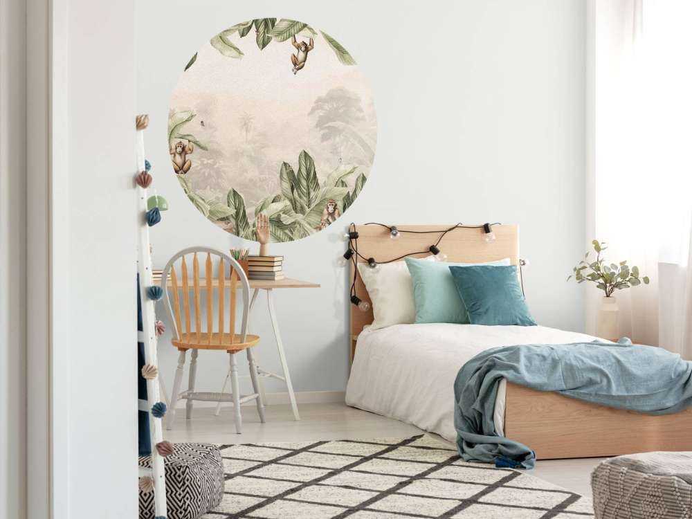 Paesaggio con scimmia