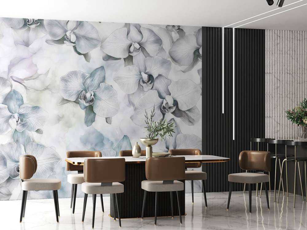 Melodie di orchidee ad acquerello