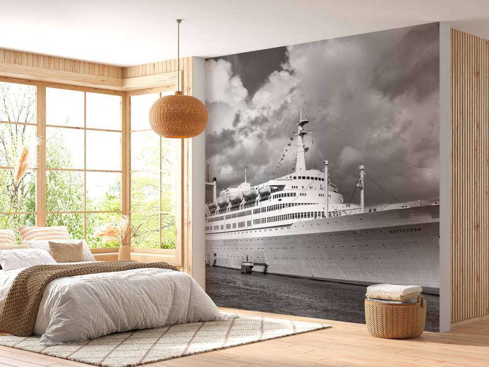 Classico oceano senza tempo in bianco e nero