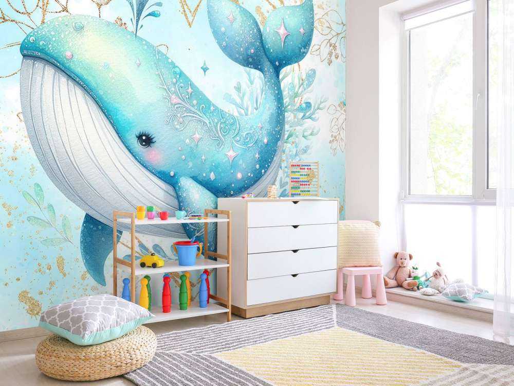 Balena magica nei sogni dell'oceano