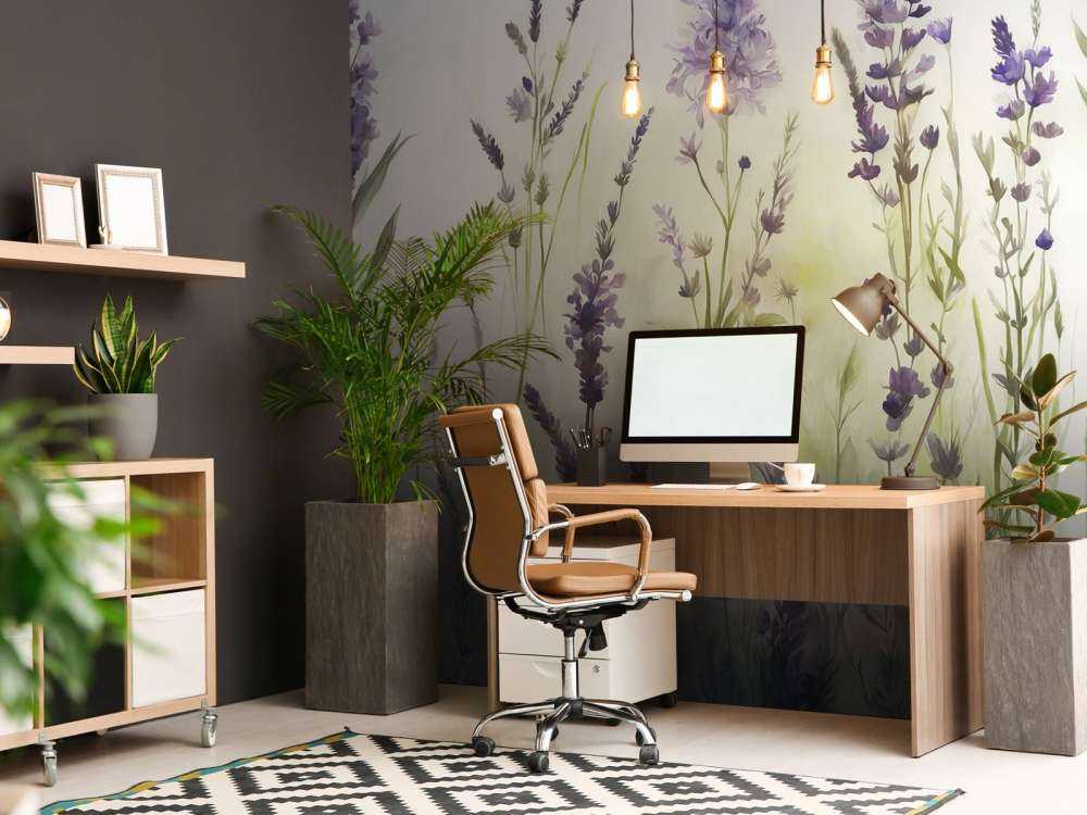 Lavanda Glade Seamless Lilla Sfumata