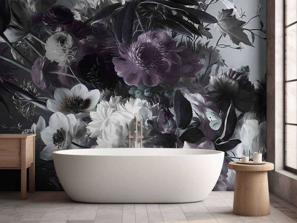 Grande bouquet con anemoni viola