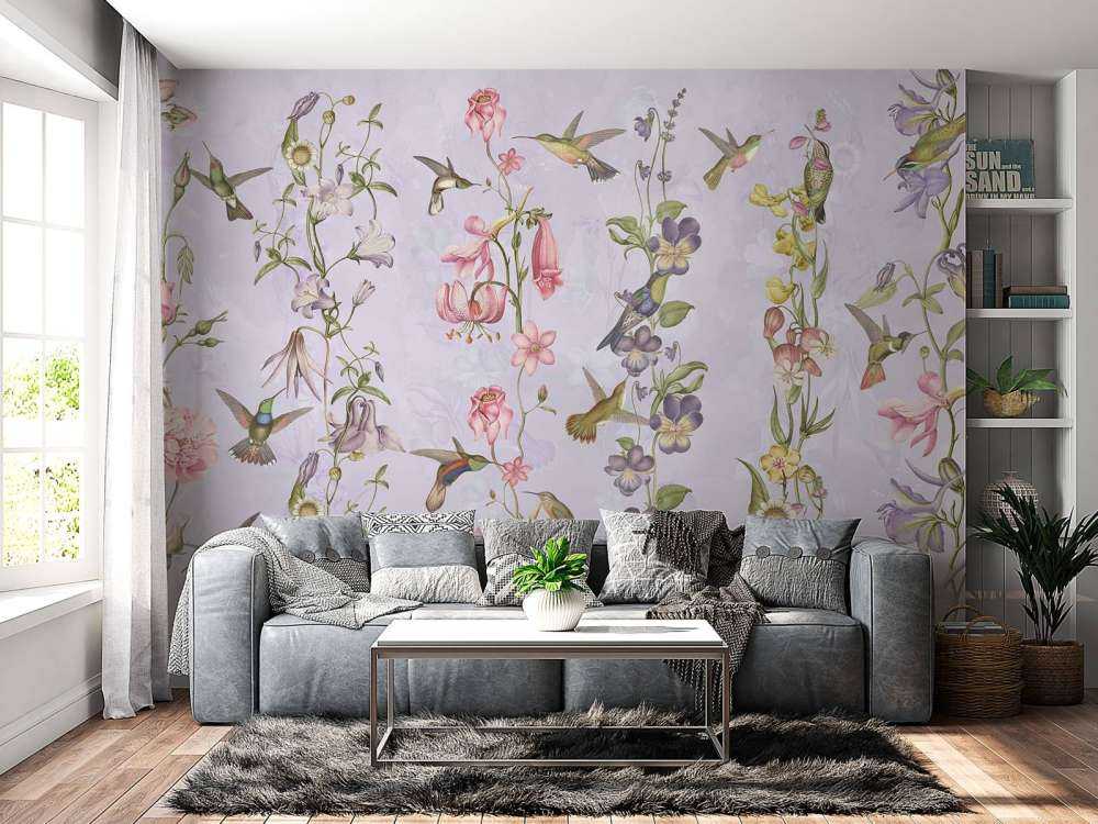 Fiori di prato e giardino viola