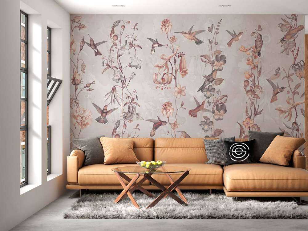 Fiori di prato e giardino rosa antico