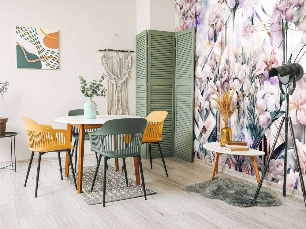 Enormi Iris Acquerellati Rosa