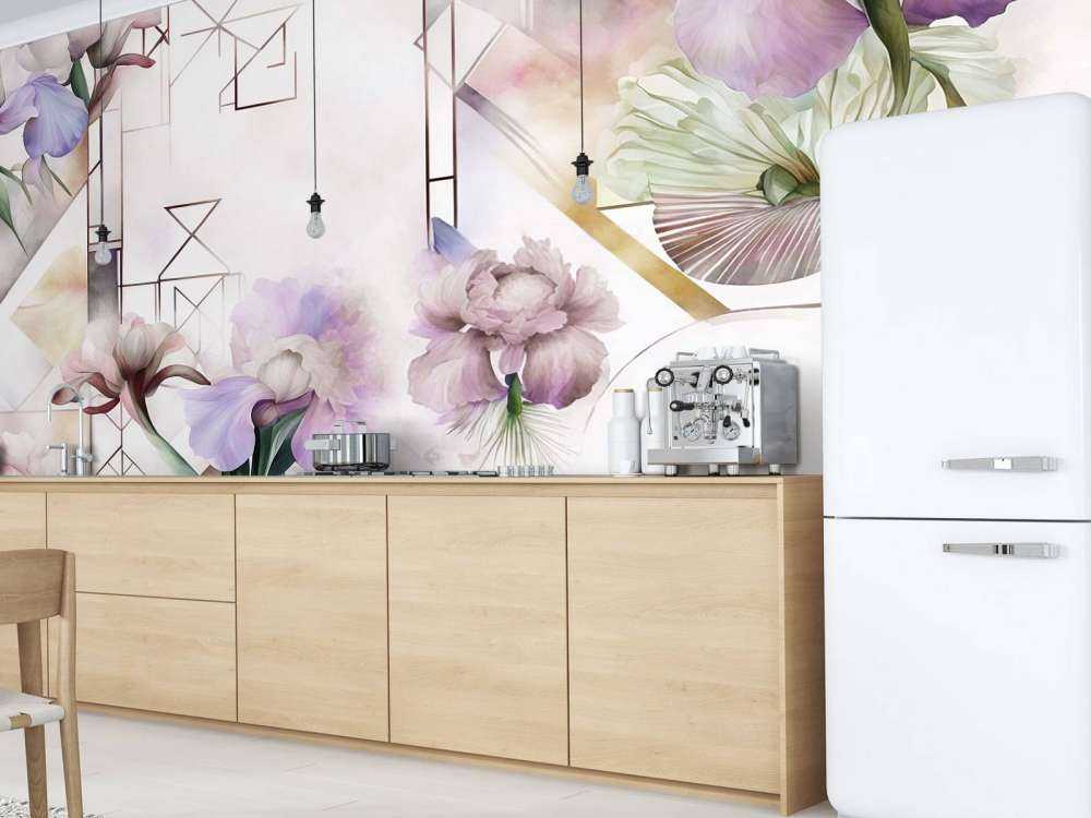 Acquerello Geometria Rosa