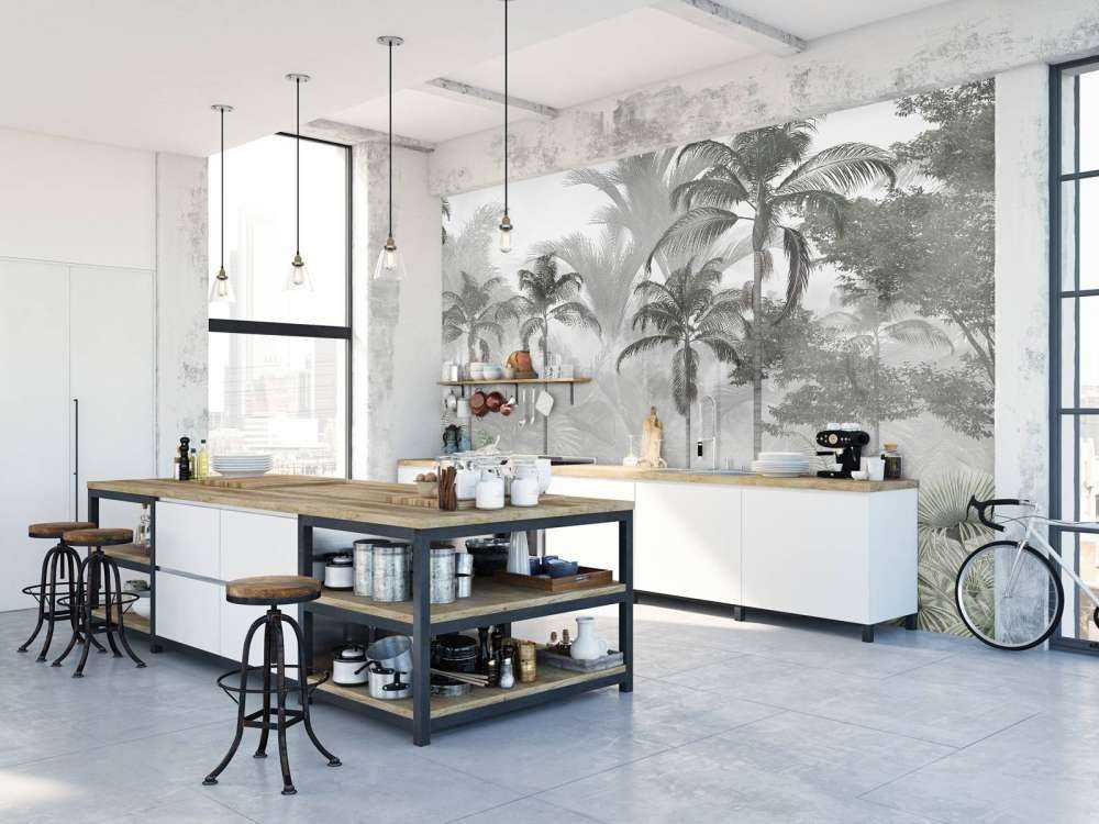 Bosco di Palme Nebbioso