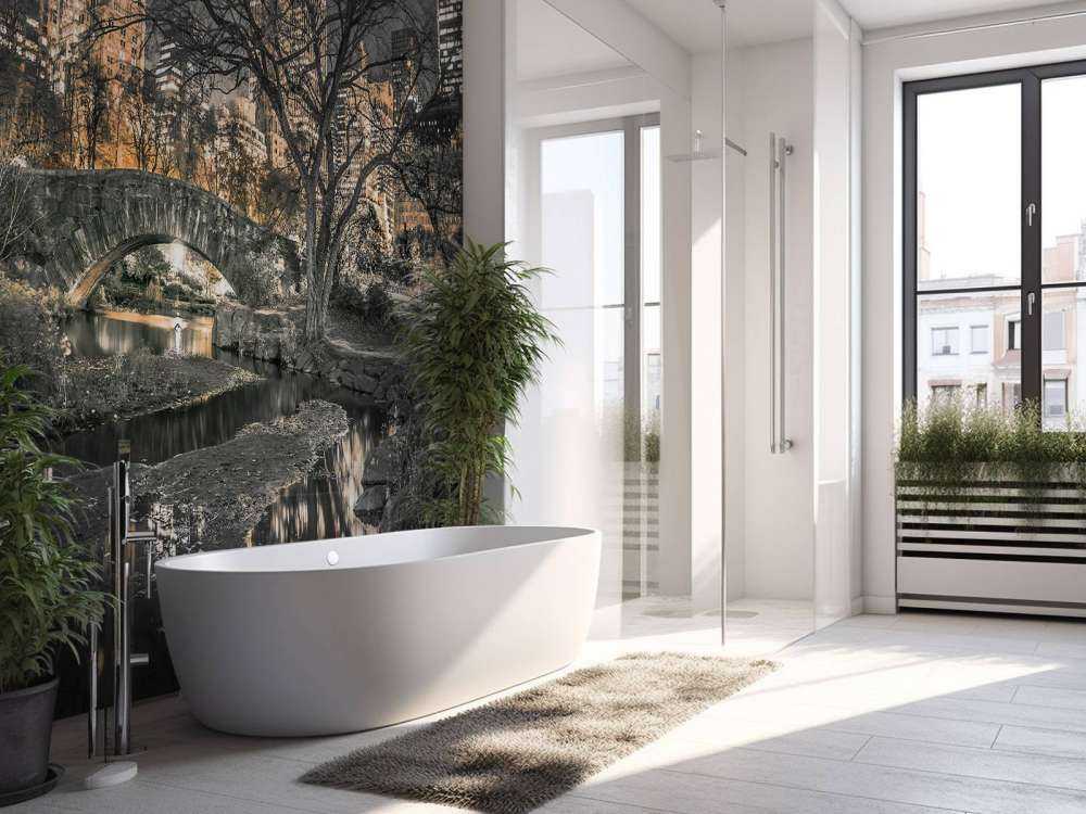 Parco centrale di sera