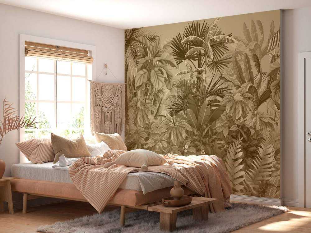 Giungla tropicale color seppia