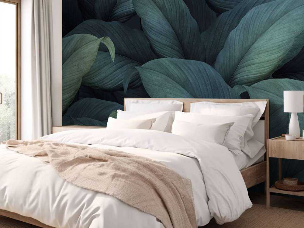 Foglie verdi tropicali