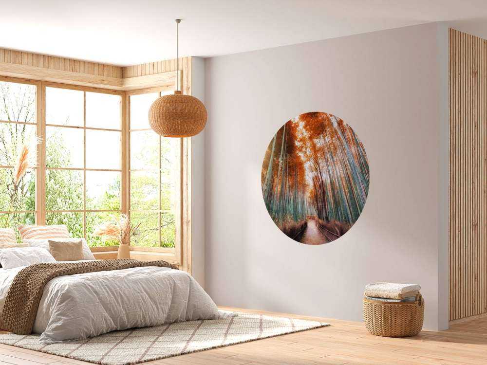 Autunno foresta di bambù