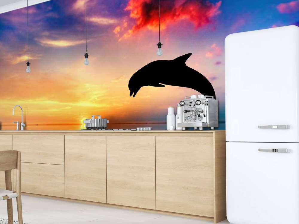 Silhouette di delfino