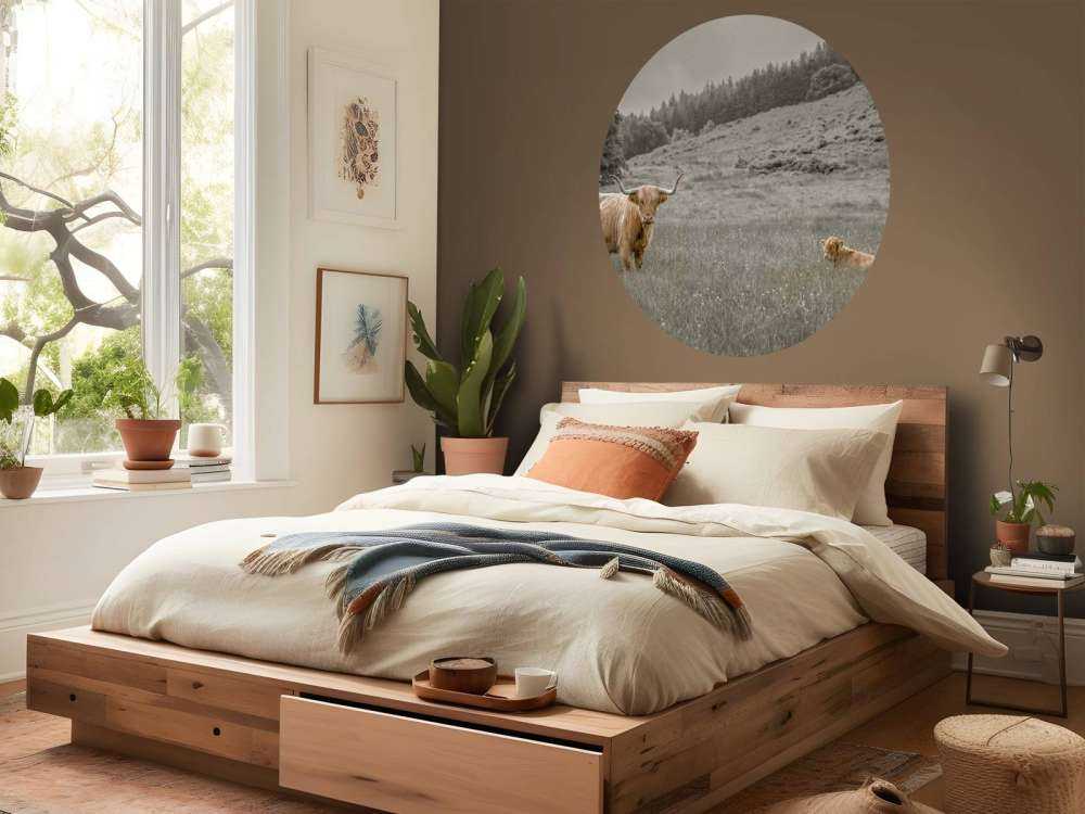 Highlander scozzese con vitello