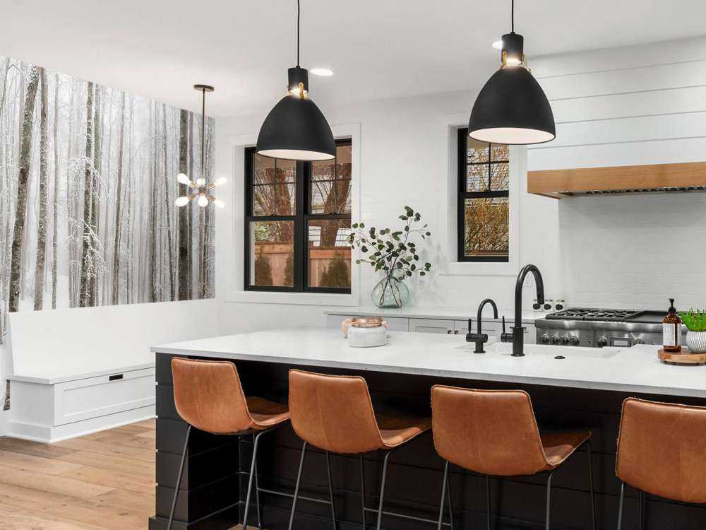 Foresta di faggio con neve