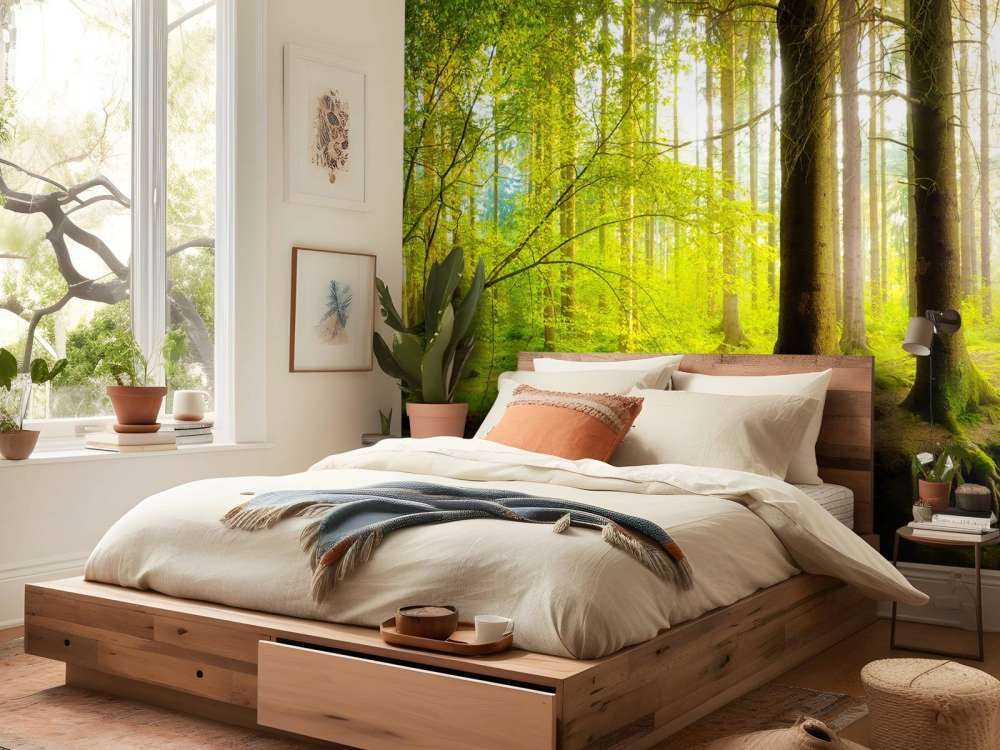 Fresca foresta verde