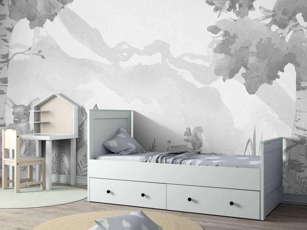 Cervi in tonalità di grigio