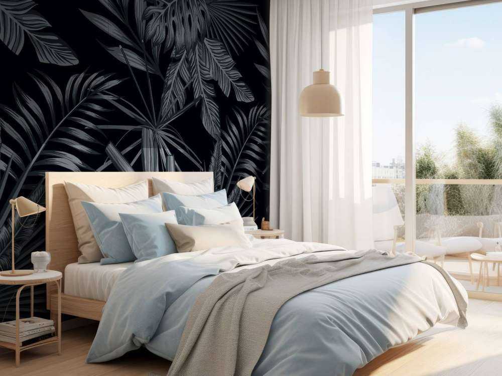 Foglie nere tropicali