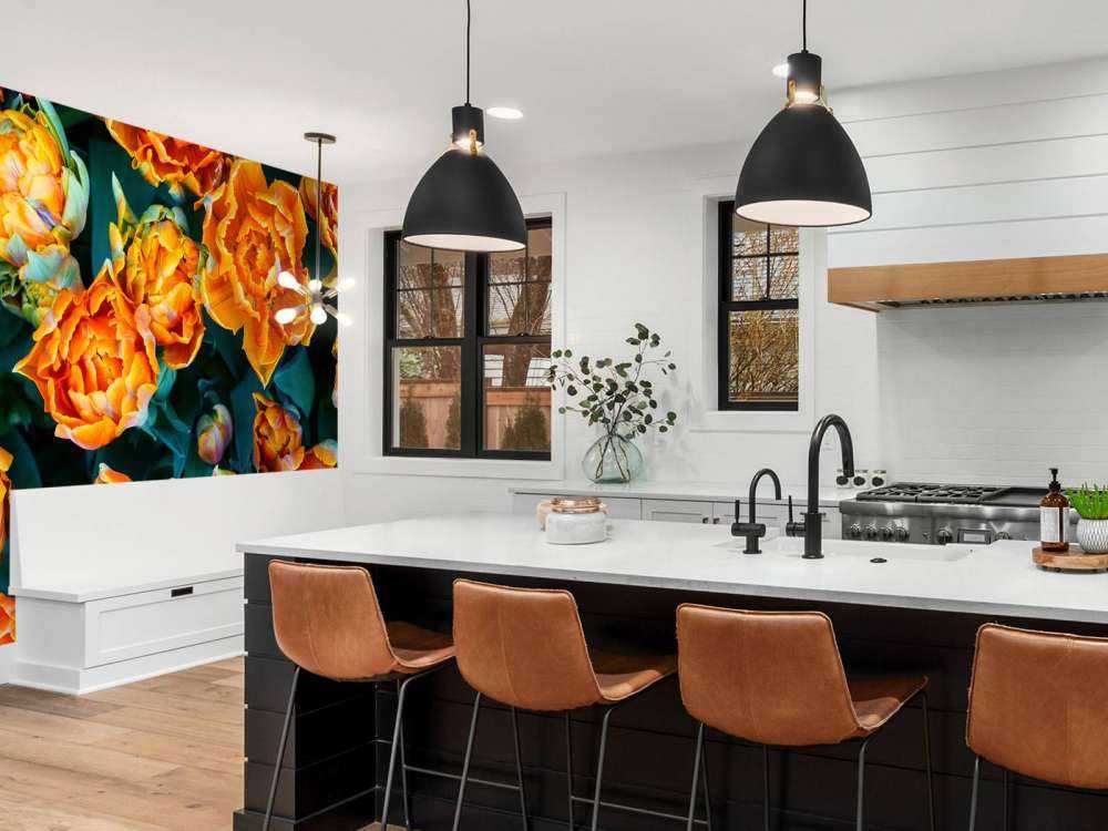 Tulipani arancioni ravvicinati