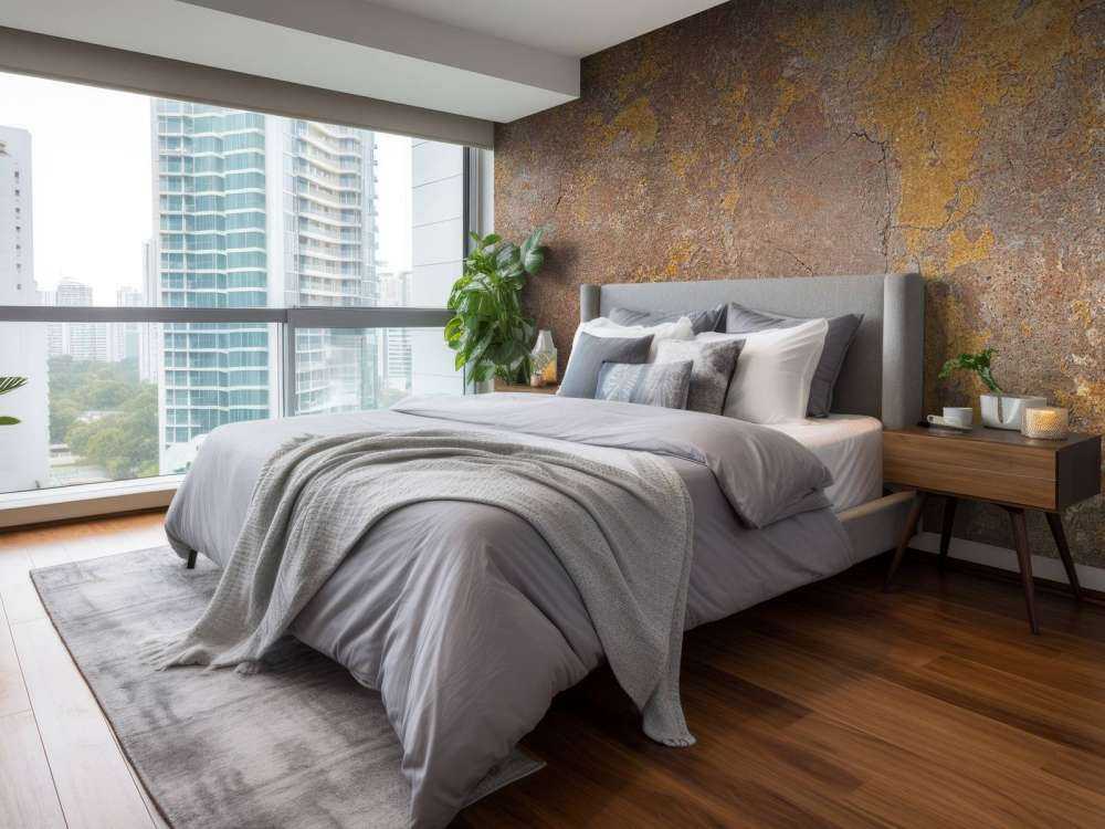 Vecchio muro con stucco giallo