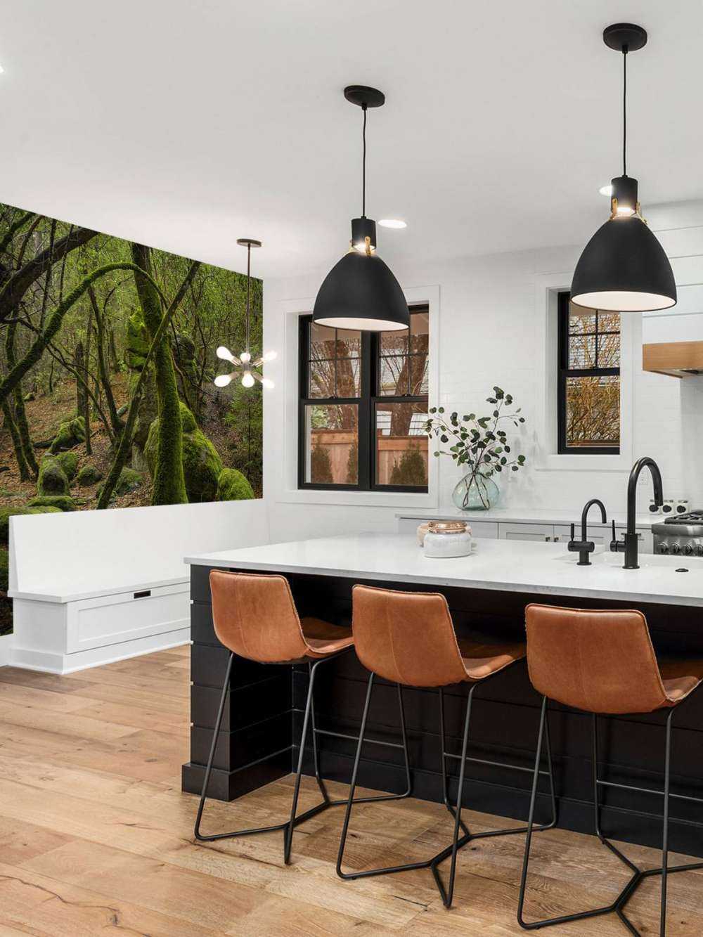 Alberi e pietre di muschio