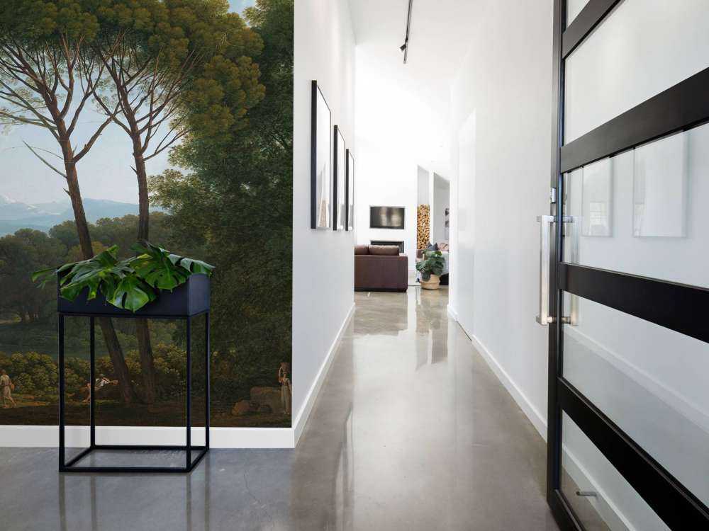 Paesaggio italiano con pini