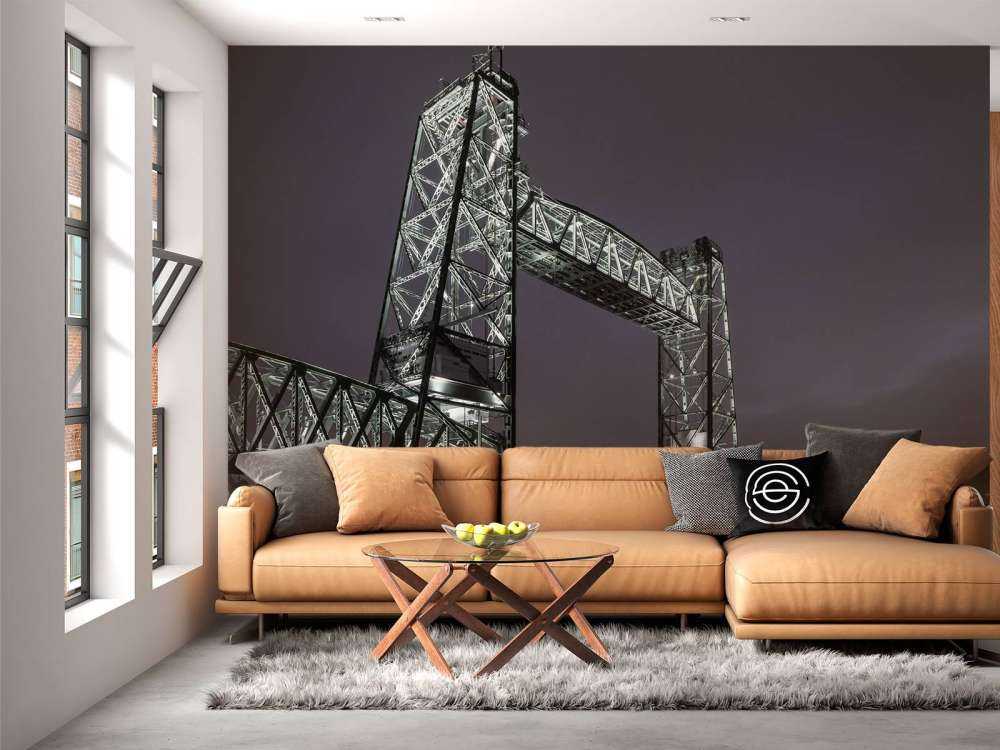 L'ex ponte ferroviario De Hef a Rotterdam a colori 