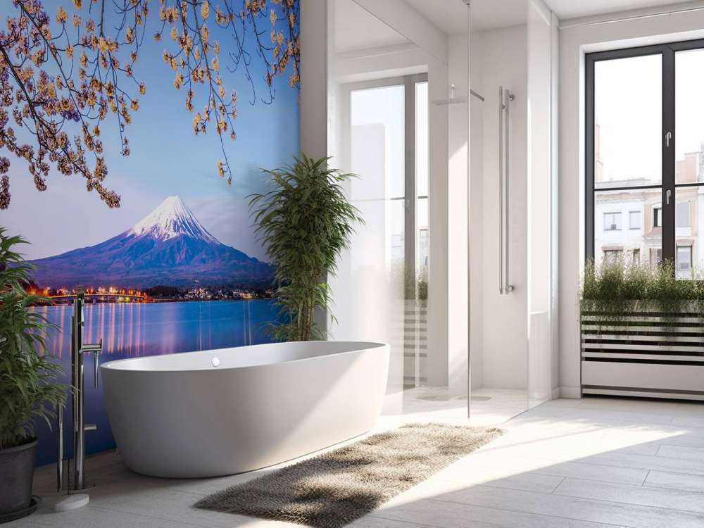 Il Monte Fuji in riva al mare