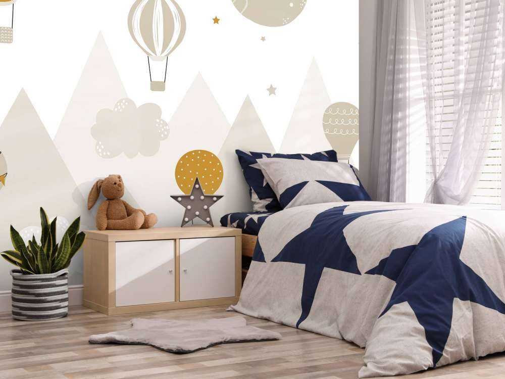 Mongolfiere tra le montagne