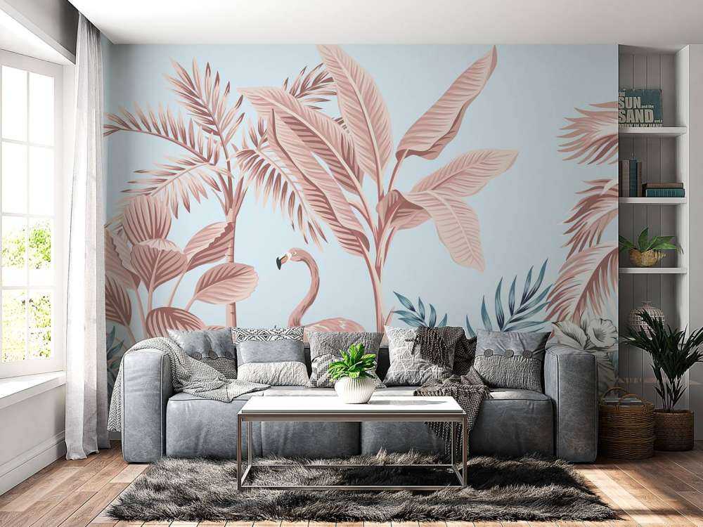Giungla tropicale rosa