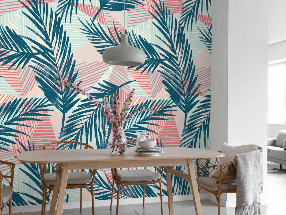 Foglie di palma astratte