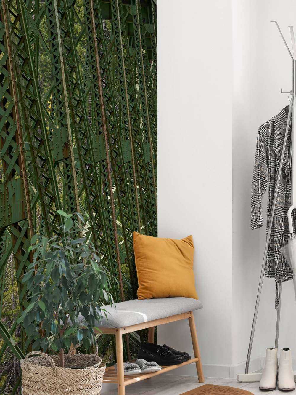 Struttura in acciaio vecchio ponte ferroviario