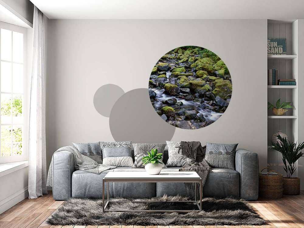 Acqua corrente con massi