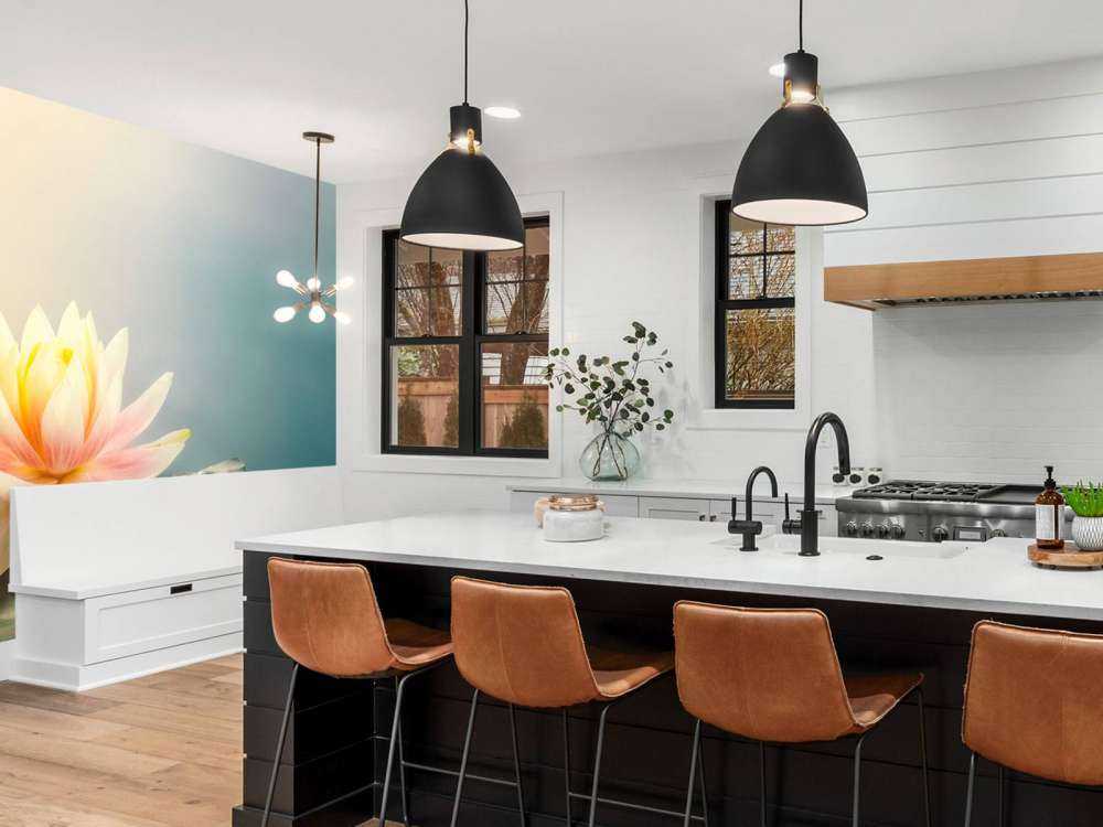 Stagno con fiori di loto