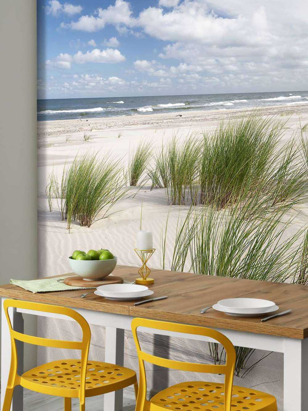 Spiaggia con piante di duna